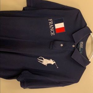 Blue France polo shirt